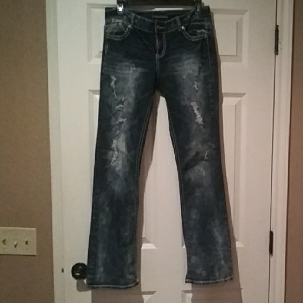 Like New Distressed Jeans